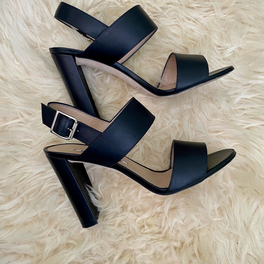 Manolo Blahnik Black Strappy Heels